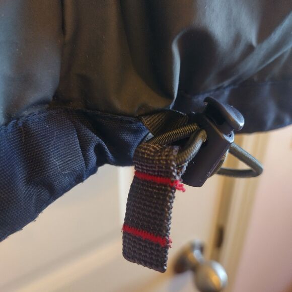 Vintage Y2K Abercrombie Fitch A92 Fleece Lined Coat Stripes Tech Pockets L 90s - Picture 5 of 11